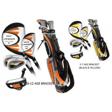 NEW KNIGHT JUNIOR LANCER LEFT HAND CLUB SET w/STAND BAG & PUTTER: GRAPHITE SHAFTS